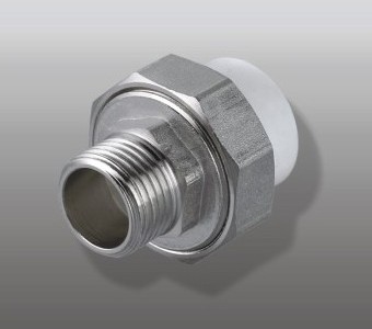 Муфта разъемная F 102.2506 (HJ 25*1М PN25) ППР-латунь (американка) (уп.5шт.)